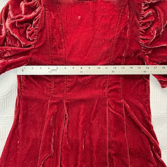 Free People Adele Velvet Tunic Mini Dress - XS - Picture 8 of 9